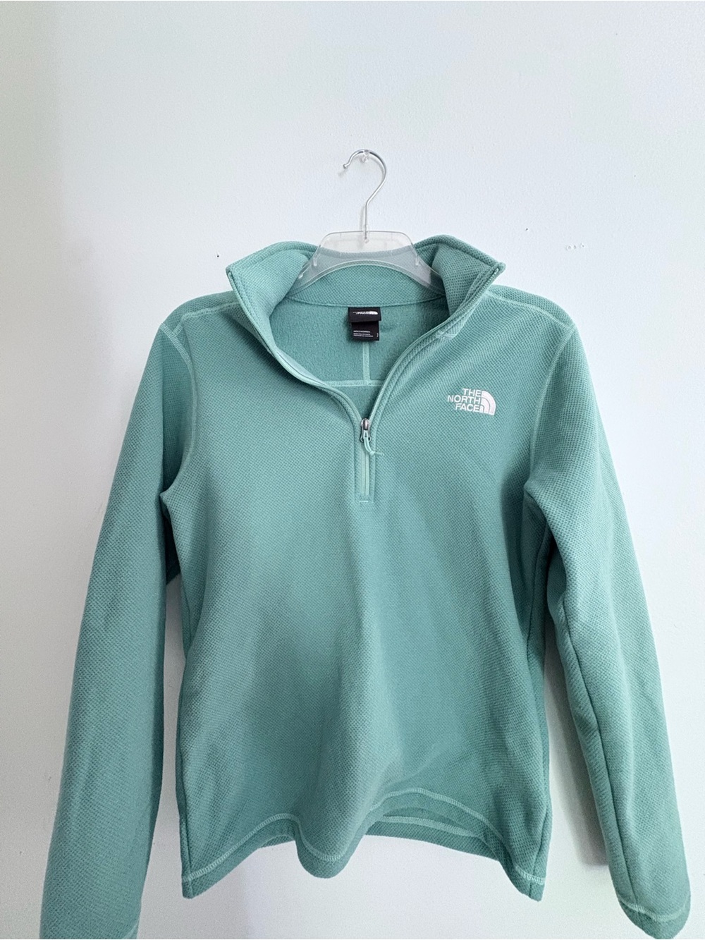 The North Face Women's Mint Green Half-Zip Pullover